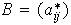 $B=(a_{ij}^{\ast}) $
