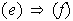 $(e)\Rightarrow (f)$