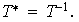 $T^{\ast}=T^{-1}.$