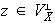 $z\in V^{\perp}_X$