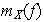 $m_{X}(f)$