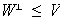 $W^{\perp}\leq V$