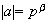 $|a|=p^{\beta}$