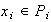 $x_i\in P_i$