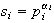 $s_i=p_i^{\alpha_i}$