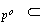 $_{p^{o}}\ \subset $