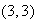 $(3,3)$