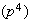 $(p^{4})$