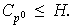 $C_{p^{0}}\leq H.$