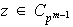 $z\in C_{p^{m-1}}$