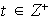 $t\in Z^{+}$
