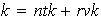 $k=ntk+rvk$