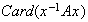 $Card(x^{-1}Ax)$