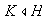 $\ K\triangleleft H$