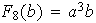 $F_{8}(b)=a^{3}b$