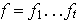 $f=f_{1}...f_{t}$