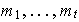 $m_{1},...,m_{t}$