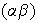 $(\alpha \beta )$