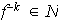 $f^{-k}\in N$