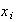 $x_{i}$