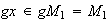 $gx\in gM_{1}=M_{1}$